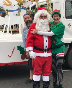 Father Christmas and his favourite Elf
